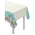 thumbnail image 3 of SpongeBob Squarepants Birthday Party Supplies Decoration Bundle Pack includes 7pc Decoration Kit with Table Decorations, Hanging Decorations, Flag , 1 Plastic Table Cover, 1 Dinosasur Sticker Sheet, 3 of 4