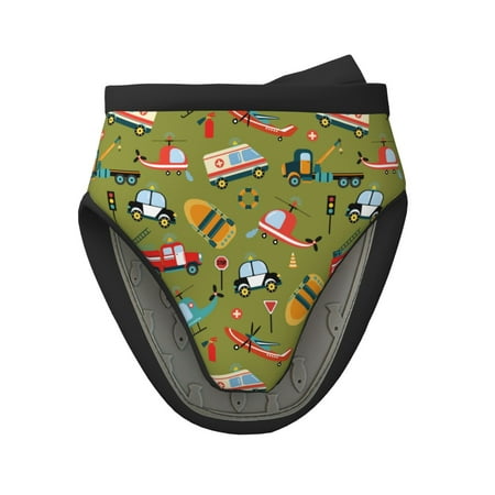 

Pofeuu Transportation Prints Print Thickened Mini Silicone Oven Mitts Heat Resistant Rubber Oven Mitt Gloves Finger Pinch Grips Pot Holder Silicone Potholder
