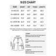 thumbnail image 3 of Merokeety Womens Summer Shorts Elastic Waist Drawstring Casual Cargo Black xl, 3 of 5