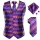 thumbnail image 1 of Hi-Tie-Chaleco de seda negro para hombre, conjunto de gemelos y pañuelo con corbata de Jacquard de Cachemira, chaleco Formal de negocios sin mangas con cuello en V, 1 of 5