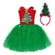 thumbnail image 1 of Disfraz novedoso Salvador de Navidad para niña con diadema, 1 of 9