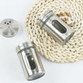 thumbnail image 6 of 2.7 oz Stainless Steel Salt and Pepper Shakers Set for Kitchen Condiments, Cooking, BBQ, 3PCS, 6 of 6