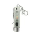 thumbnail image 1 of XPG2 LED Mini Flashlight Keychain UV 395nm 400lm Pocket Light (Clear Black), 1 of 5
