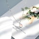 thumbnail image 2 of Waterdrop Necklace Gradient Color Design Elegant Japanese Style 925 Silver Necklace for Girl Women, 2 of 4