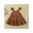 thumbnail image 2 of Bagilaanoe Toddler Baby Girl Summer Dress Sleeveless A-line Dresses 12M 18M 24M 3T 4T 5T Kids Casual Ruffled Sundress, 2 of 8