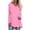 Pink, variant on Womens Tops Boho Fashion Casual Long Sleeve Fall Winter Crewneck Loose Fit Blouse Printed Pattern Casual Blouses
