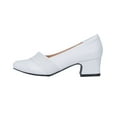 thumbnail image 3 of PEERAGE Dina Women's Extra Wide Width Dress Pump WHITE 5, 3 of 6