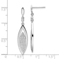 thumbnail image 2 of FB Jewels Sterling Silver & CZ Brilliant Embers Dangle Post Earring, 2 of 2
