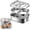 D, variant on 304 Stainless Lunch Box With Double Layer Dividers Leak Proof And Lock Large Capacity Container For Work Or Travel Silver