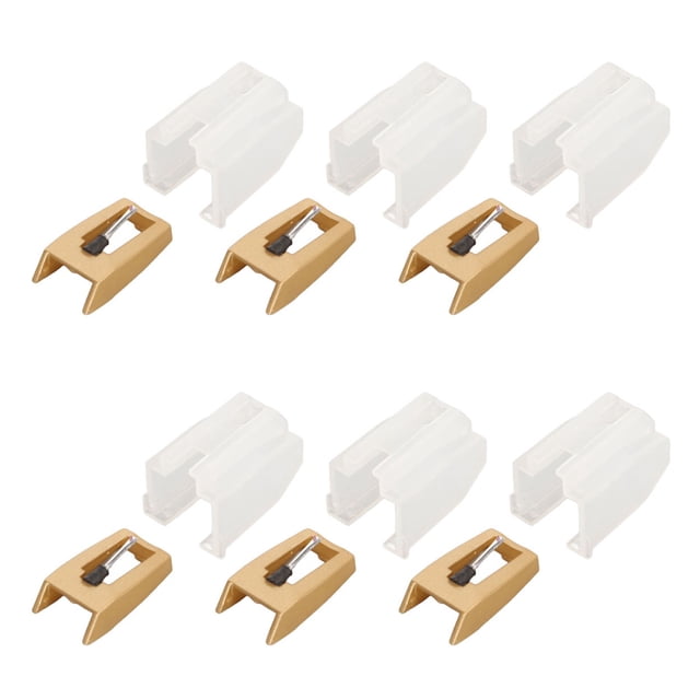 Turntable Stylus Replacement, Record Player Needle Professional 6pcs Aluminum Arm Easy Installation for Phonograph