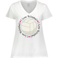 thumbnail image 3 of Inktastic Volleyball Gifts for Girls Women's Plus Size V-Neck T-Shirt, 3 of 5