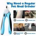 thumbnail image 2 of Cortaúñas para mascotas - Pawsha Cortaúñas profesional de acero inoxidable para perros y gatos, con asas antideslizantes, diseño ergonómico para un agarre fácil y cómodo, 2 of 5