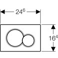 thumbnail image 3 of Placa actuadora Geberit 115.770.11.5 para doble descarga - blanca, 3 of 4