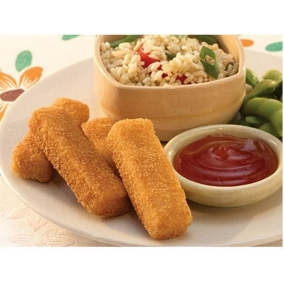 Trident Seafood Whole Grain Oven Ready Breaded Pollock Fish Sticks, 10 Pound - 1 each.