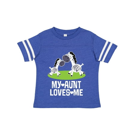 

Inktastic My Aunt Loves Me Zebra Zoo Animal Gift Toddler Boy or Toddler Girl T-Shirt