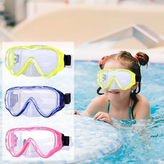Viflosae Kids Swim Goggles Kid Goggles Swimming Goggles for Kids 6-14 Large Frame Diving Goggles Boys Glasses HD Goggles Waterproof Equipment Swimming Goggles