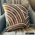 thumbnail image 6 of Toss Pillow Cover, Decorative Brown Accent Throw&nbsp;Pillows 16x16 inch (40x40 cm), Silk Throw Pillows For Couch, Abstract, Modern Toss Pillow Covers - Diva, 6 of 10