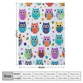thumbnail image 4 of COMIO Owl Blanket, Soft Warm Fuzzy Plush Blanket, Smooth Cozy Flannel Throw Blanket for Bed/Couch/Office/Camping, 4 of 6