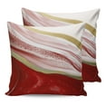 thumbnail image 7 of Outdoor Throw Pillow Cover Abstract Red Gradient Marble Waterproof Cushion Covers 2 Pack Modern Aesthetic Ombre Pillow Cases Home Decoration for Patio Garden Couch Sofa, 7 of 7