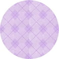 thumbnail image 1 of Ahgly Company Tapis Rond Lavable en Machine Intérieur Transitionnel Violet Violet, 8 Pieds Rond, 1 of 7