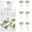 White, variant on Flowers for Weddings and Events Elegant Rose Aisle Set with Ribbon and Leaves Silk Arrangements for and 6PCS, 46X27X6 cm, Pink