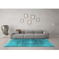 thumbnail image 3 of Ahgly Company Indoor Rectangle Persian Turquoise Blue Bohemian Area Rugs, 8' x 12', 3 of 4