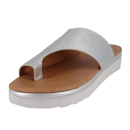 

Lacyie Ladies Sandals Wedge Heel Open Toe Flip Flops for Summer Sandals Rhinestone Flat Casual Summer Beach Slippers Summer Bohemia Rhinestone Flower Bead Folk Boho Beach Flip Flops Elastic sensible