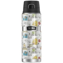 Sesame Street Character Comic Panels THERMOS STAINLESS KING Stainless Steel Drink Bottle, Vacuum insulated & Double Wall, 24oz