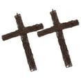 thumbnail image 6 of GOOHOCHY Rattan Cross Wreath for Decoration Coffee Color and Exquisite 2Pcs 16.5x11 Inches, 6 of 8