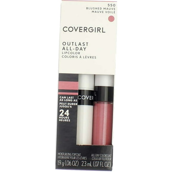 CoverGirl Outlast All Day Lipcolor, Blushed Mauve [550] 1 ea (Pack of 6)