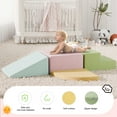 thumbnail image 3 of Tolead Climb Foam Blocks for Toddler, 4-Piece Kids Soft Climb and Crawl Foam Block, 3 of 6