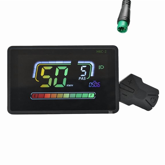 H6C-2 E-Bike Meter LCD Display Electric Scooter Speedometer Dashboard UART for Mountain Electric Bike 5PIN