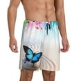 thumbnail image 2 of Fotbe Butterfly In Blossoms Zen Pajama Shorts for Men, Men's Pajama Bottoms, Sleepwear,Short Pajama Pants-X-Large, 2 of 9