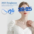 thumbnail image 3 of KAKOWELY Gafas de fiesta de Año Nuevo, gafas decorativas para fiesta, accesorio para fiesta de Año Nuevo, decoración de Año Nuevo, 3 of 5