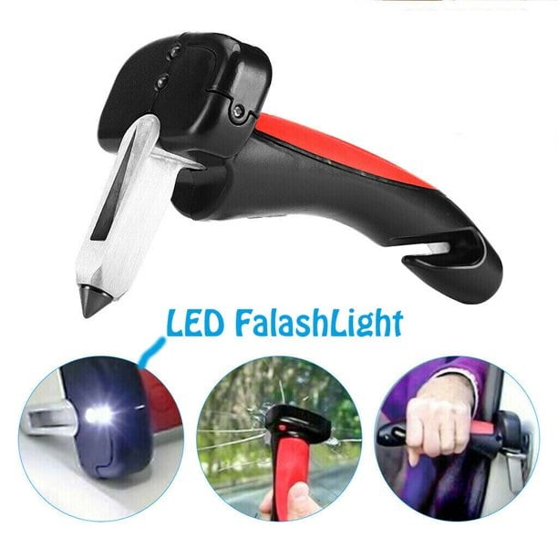 BodyHealt Stander Handybar - Latch Assist Car Cane HandleCar Gadgets for Elderly Assistance, Parkinsons Aids & Disability Aids. All-in-1 Grab Car, Car Handle with LED Lights & Seatbelt Cutter