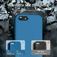 thumbnail image 4 of [3 in 1 for iPhone SE case 2022/3rd/2020/2nd gen, iPhone 7/8 case，with 2 Pack Screen Protector, Liquid Silicone Ultra Slim Shockproof Protective Phone Case [Microfiber Lining] (Navy Blue)…, 4 of 13
