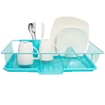 thumbnail image 2 of Set de escurridores para platos Sweet Home Collection, color turquesa, 2 of 4