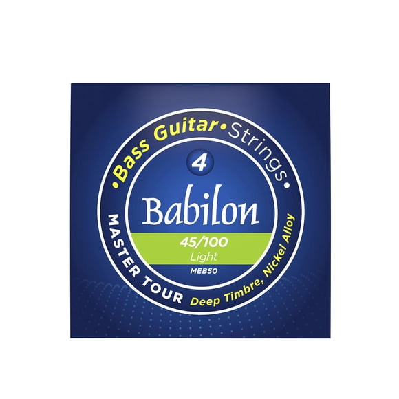 Set de Cuerdas para Bajo Eléctrico (.045-.100) MEB50/4S BABILON. plateado 15.2x16x1.2