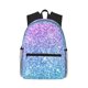 thumbnail image 1 of Disketp Multicolor Glitter Mochila Ligera Clásica con Múltiples Bolsillos, Mochila Casual para Hombre y Mujer, Ideal para Escuela, Trabajo y Viajes, 1 of 6
