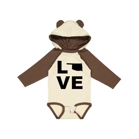 

Inktastic Love Oklahoma Gift Baby Boy or Baby Girl Long Sleeve Bodysuit