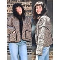 thumbnail image 4 of Lentta Women's Cropped Quilted Jacket Floral Printed LightWeight Padded Puffer Cardigan Coat Outwear, 4 of 7