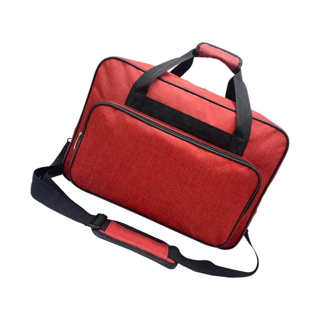 pitrice Sac de Rangement pour Machine à Coudre Premium Housses machines à Coudre Fournitures en Nylon Voyage Grand Étudiant en Couture Maison Rouge
