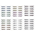 thumbnail image 1 of 36 pares de pegatinas para delineador de ojos para colorear brillo, pegatina autoadhesiva reutilizable para tira de líneas de ojos, 1 of 8