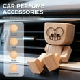 thumbnail image 2 of Shaking Wooden Man Figurine for Car Dashboard, Funny Handmade Shak Feet Woodens Doll Suitable for Car Accessories and Desk Decoration with 12PCS Magnetic Expressions (Style A), 2 of 8