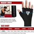thumbnail image 6 of RDX Boxing Hand Wraps Inner Gloves for Punching - Half Finger Elasticated Bandages under Mitts Fist Protection - Great for MMA, Muay Thai, Kickboxing, Martial Arts Training, Combat Sports, 6 of 7