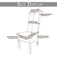 thumbnail image 2 of Skksst Waterproof Extra Large Dining Chair Slipcover Velvet Banquet Home Removable Seat Cover, 2 of 5