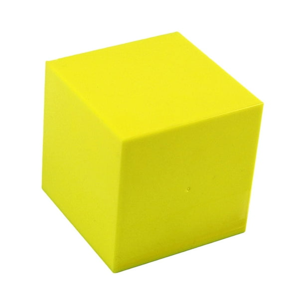 Cubo de Matemáticas Montessori perfecl Herramienta educativa Innovadora amarillo 10 cm