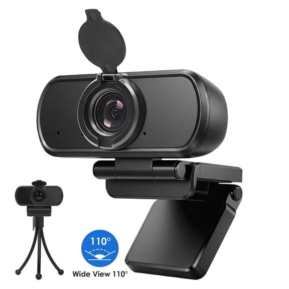 2K/1080p Webcam 110°Wide FOV with Microphone Fixedfocus for PC Laptop Video Streaming Vizolink