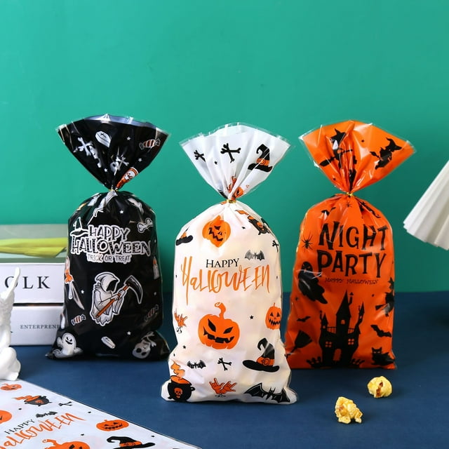 Bolsa de embalaje de dulces de Halloween, bolsa de regalo pequeña, bolsa de regalo de mano, bolsa de comida para hornear dulces