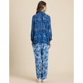 thumbnail image 4 of Moomaya Printed 2Pcs Co-Ord Set For Women, Viscose Shirt Top With Pants, 4 of 9
